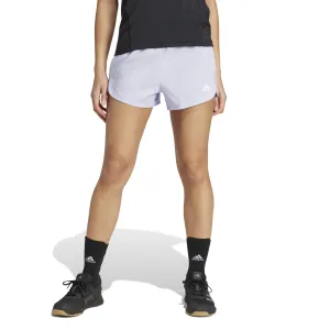adidas Pacer Training 3-Stripes Woven 5 Inch Womens High-Rise Shorts