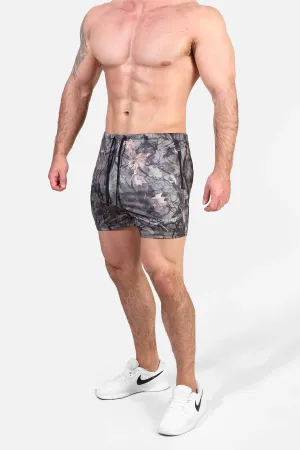 Agile Bodybuilding 4'' Shorts w Zipper Pockets - Hunter Camo