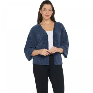 AnyBody Women's Chenille Cropped Cardigan Sweater