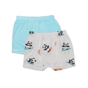 Bamboo Underwear Shorts 2 pack (Surfs Up Panda/Aqua)