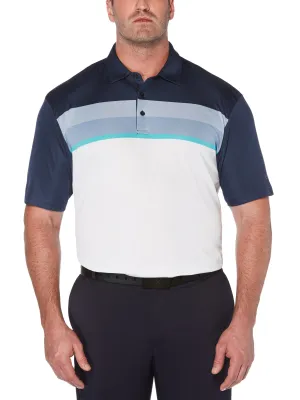 Big & Tall Birdseye Chest Stripe Polo