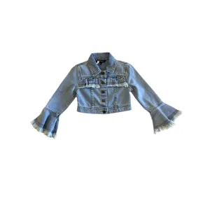 Blu & Blue Besty Cropped Denim Jacket