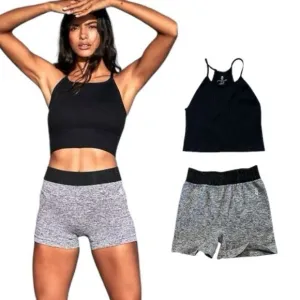 Free People Movement Happiness Runs Crop Top &amp; Prajna Shorts