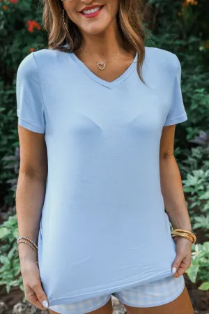 Jess Lea Basic Tee - Light Blue JL1234