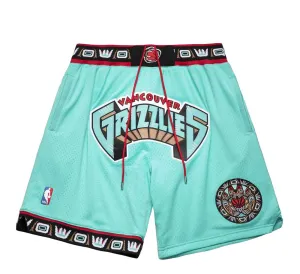 JUST DON VANCOUVER GRIZZLIES 90'S SHORTS