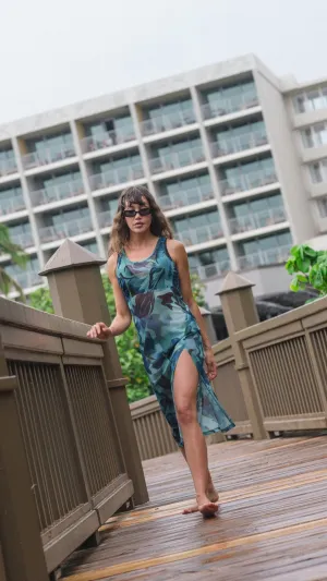 Koy Seascape Mesh Long Dress