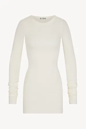 Long Sleeve Crewneck Mini Dress