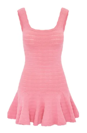 Love Shack Fancy Maryanne Dress - Sunset Pink