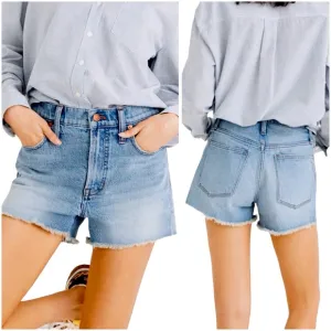 Madewell The Perfect Jean Short in Balsam Wash Tencel Denim Edition Womens sz 31