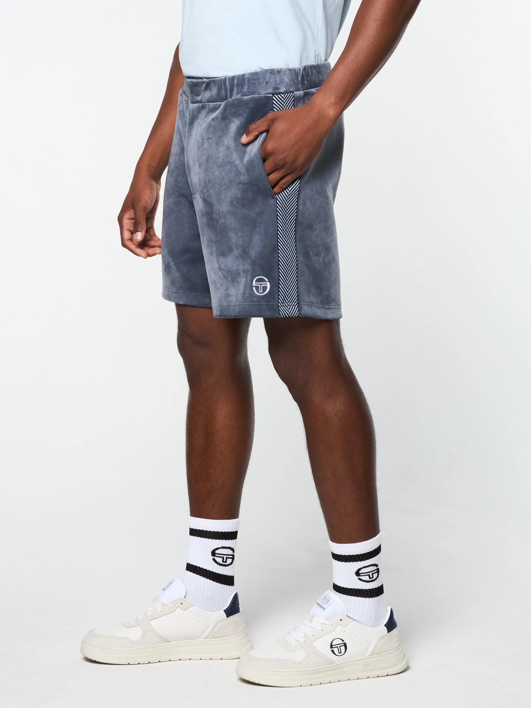 Maglia Velour Short- Grisaille