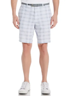Men's 9" Shadow Plaid Golf Short with Active Waistband