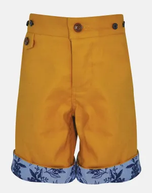Oliver: Mustard shorts with braces