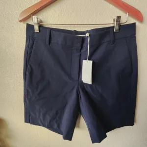 TORY SPORT by Tory Burch Navy Blue Tetch Stretch Twill Golf Sport Shorts 8